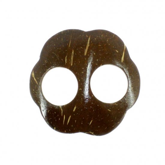 Hand Made Coconut Shell Buckle For Sarong Pareo Scarf (PB91)