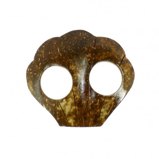 Hand Made Coconut Shell Buckle For Sarong Pareo Scarf (PB104)