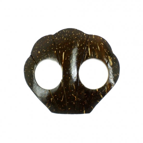 Hand Made Coconut Shell Buckle For Sarong Pareo Scarf (PB105)
