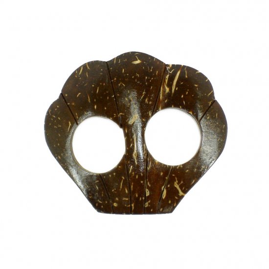 Hand Made Coconut Shell Buckle For Sarong Pareo Scarf (PB109)
