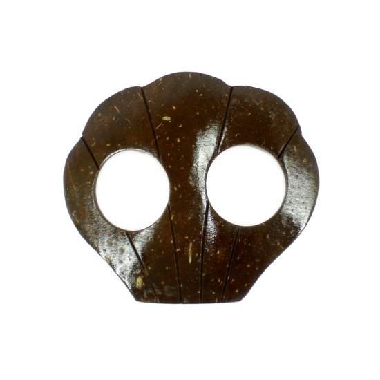 Hand Made Coconut Shell Buckle For Sarong Pareo Scarf (PB110)