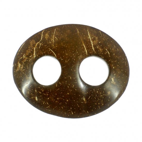 Hand Made Coconut Shell Buckle For Sarong Pareo Scarf (PB130)