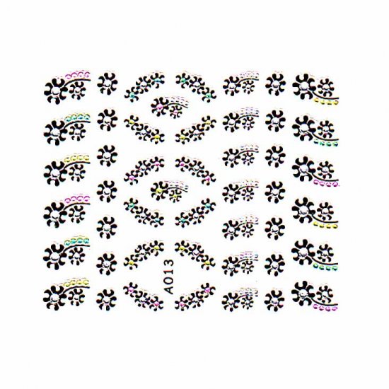 3D Nail Art Decoration Sticker Decal Manicure Floral (NA107)