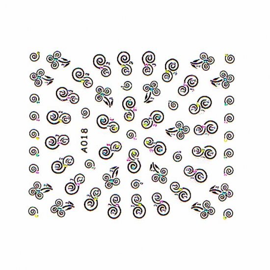 3D Nail Art Decoration Sticker Decal Manicure Floral (NA105)