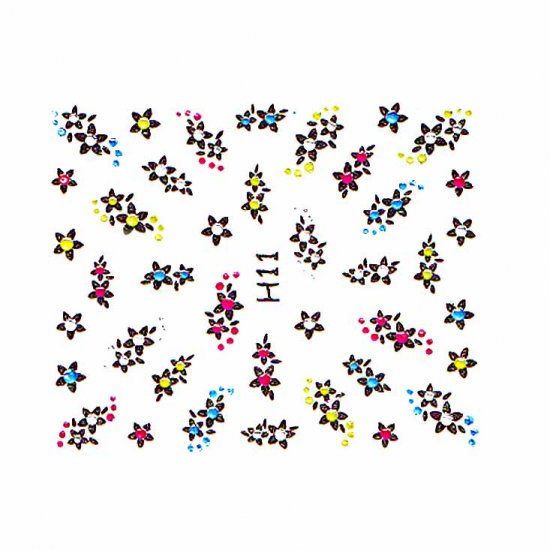 3D Nail Art Decoration Sticker Decal Manicure Floral (NA102)