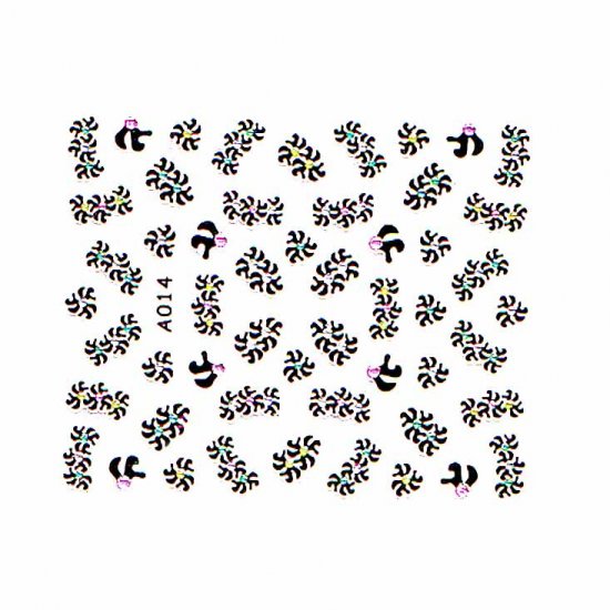 3D Nail Art Decoration Sticker Decal Manicure Floral (NA104)