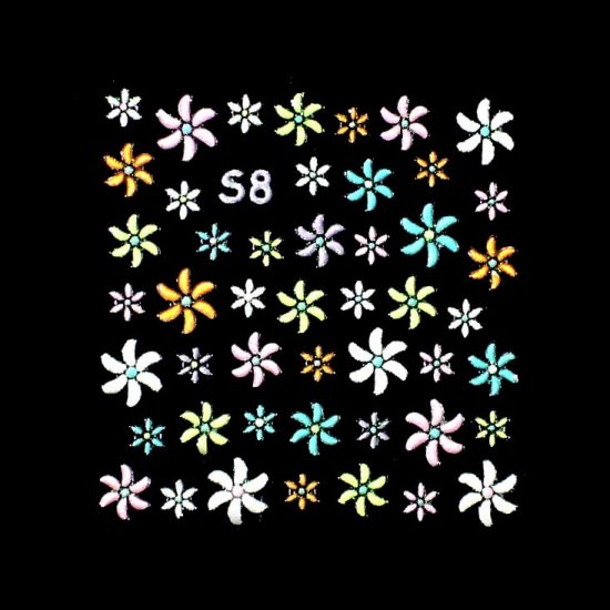 3D Nail Art Decoration Sticker Decal Manicure Floral (NA94)