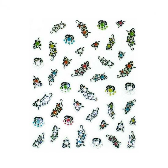 3D Nail Art Decoration Sticker Decal Manicure Floral (NA81)