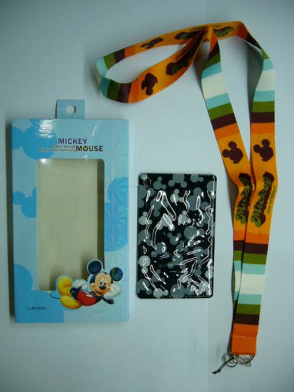 NEW Disney Mickey Lanyard Neck Straps with Card Holder