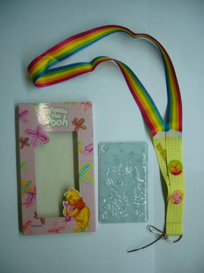 NEW Disney Pooh Lanyard Neck Straps with Card Holder
