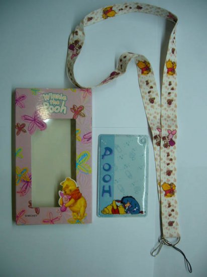 NEW Disney Pooh Lanyard Neck Straps with Card Holder