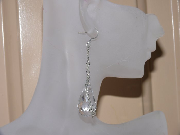Clear Dangle Earrings