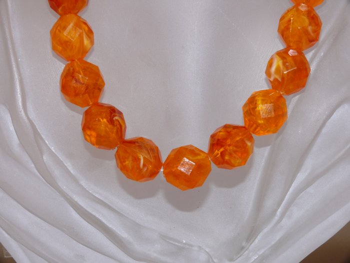 Chunky Orange Necklace