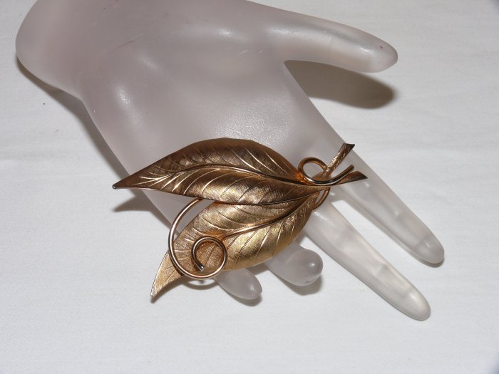 Gold Leaf Brooch