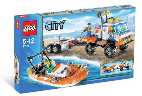 LEGO City-7726 Coast Guard Truck with Speedboat