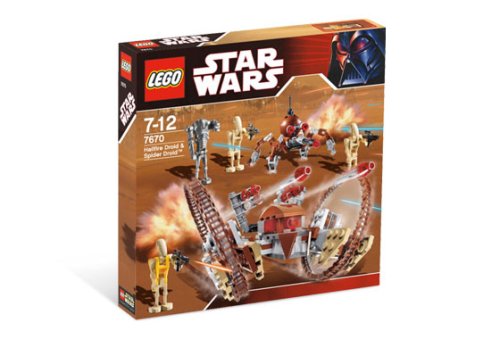 LEGO Star Wars-7670 Hailfire Droid & Spider Droid