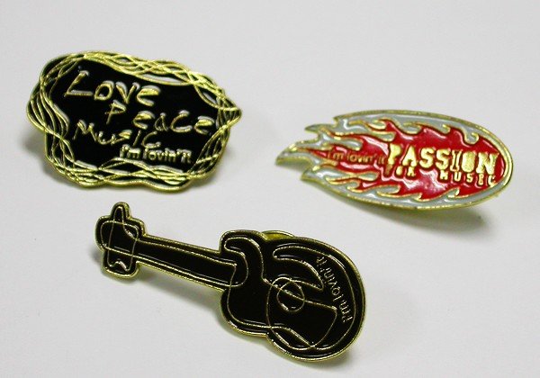 A Complete Set of 2005 McDonald's McDonalds 3 MUSIC PINS