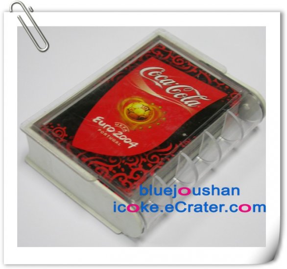 Coca-Cola Coke EURO 2004 Limited Edition Advertising Playing Poker Cards Set