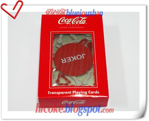 Coca Cola "Transparent Coke Cap" Playing Poker Cards Deck 2#