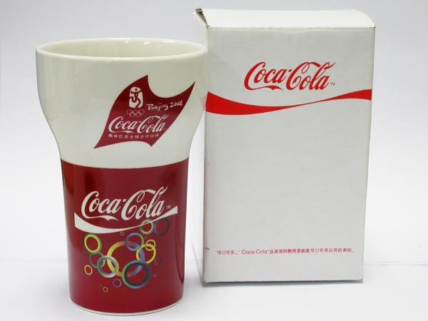 Coca-Cola 2008 Beijing Olympics Game Coke Porcelain Mug / Cup