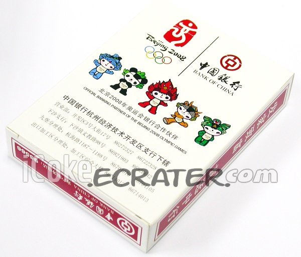 2008 Beijing Olympic Sponsor China Bank Advertising Playing Cards Deck