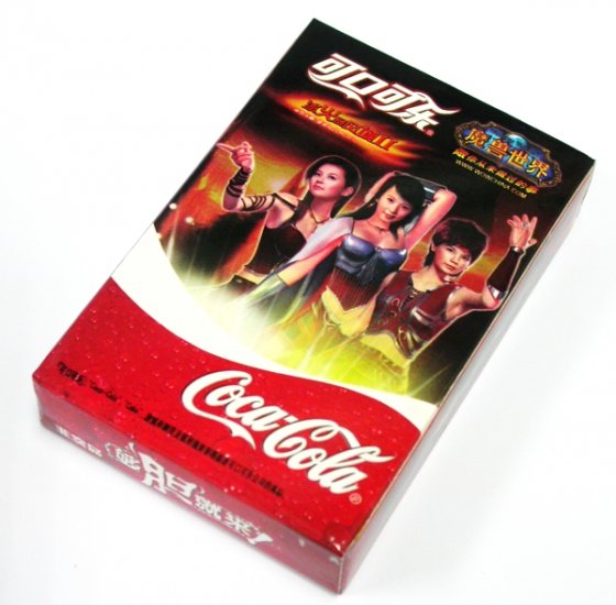 2007 COCA-COLA COKE WORLD OF WARCRAFT WOW 3 "SAVE HER" POKER PLAYING CARDS