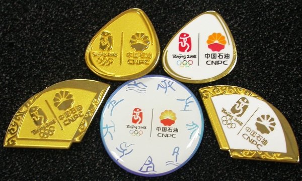BEIJING 2008 OLYMPIC SPONSOR CNPC 5 PINS SET