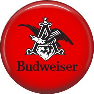Budweiser Beer, 1 Inch Food and Drink Pinback Button Badge - 0405