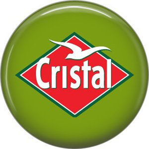 Cristal Beer, 1 Inch Food and Drink Pinback Button Badge - 0403