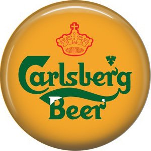 Carlsberg Beer, 1 Inch Food and Drink Pinback Button Badge - 0400