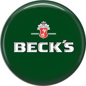 Beck's Beer, 1 Inch Food and Drink Pinback Button Badge - 0399