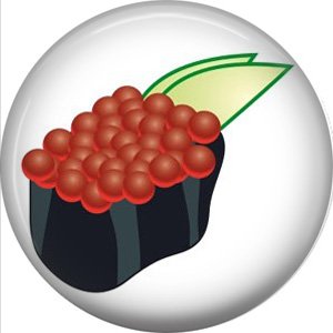 Caviar, Sushi 1 Inch Button Badge Pin - 0298