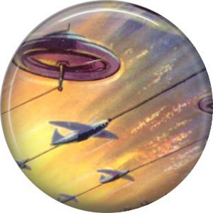 Gryoscope Mono Rails, Retro Future 1 Inch Pinback Button Badge Pin - 0647