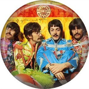 The Beatles Sargent Pepper Lonely Hearts Club Band, 1 Inch Button Badge Pin - 6102