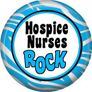 Hospice Nurses Rock, 1 Inch Button Badge Pin of Occupation Nurse - 0251