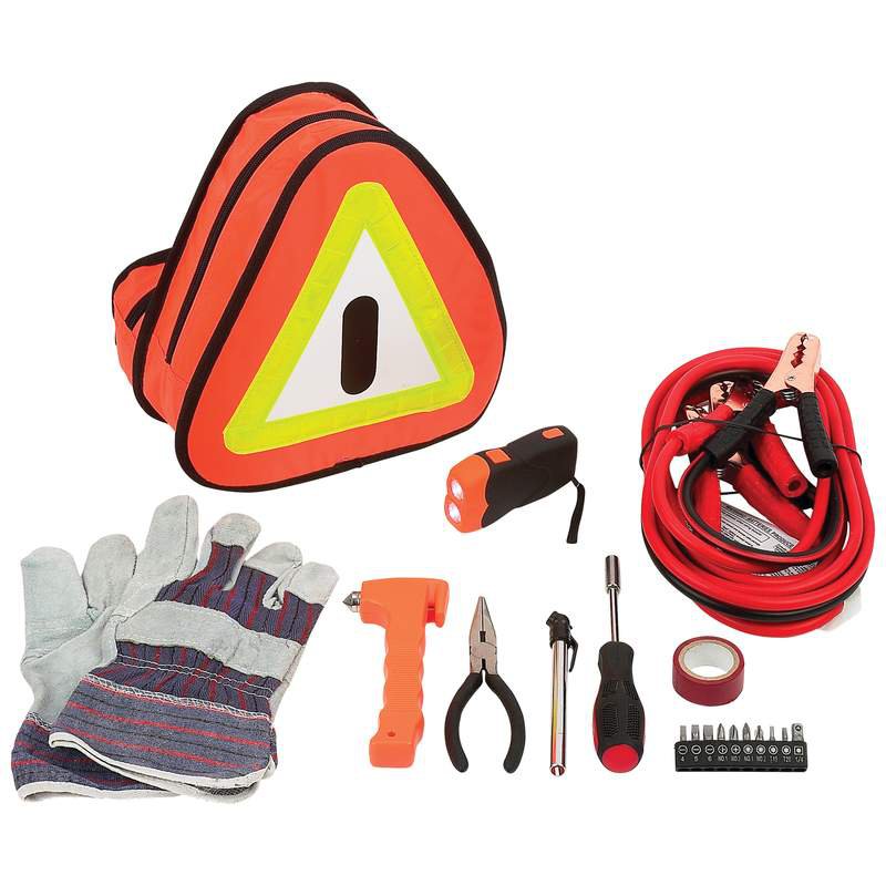 Maxam ® 24 Piece Emergency Automobile / Car Tool Kit