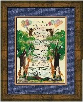Childrens Ten Commandments Handmade Christian Calligraphy
