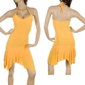 Yellow Assymetrical Dress