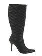 Black high heeled boots