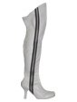 white gaga high heeled boots