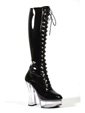 Pleaser Black Lace Up boots