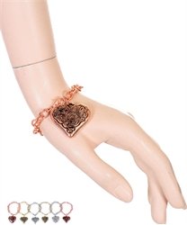 heart charm bracelet