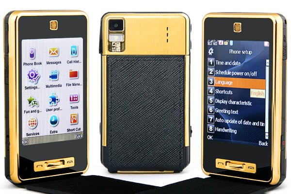 2GB TF + 3.0" 3-Band 2-SIm Standby PDA Mobile Phone PB4-T45