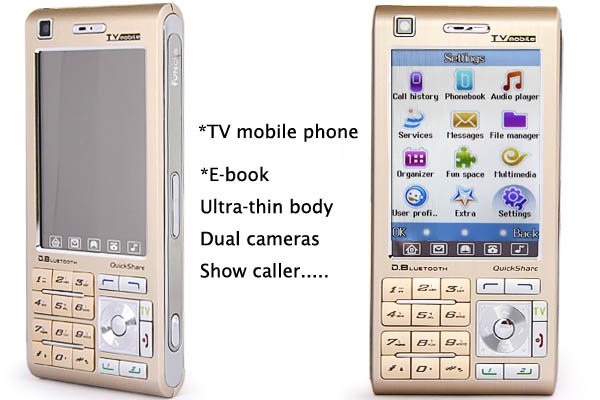3" TV Dual Camera 4-Band 2-Sim Standby Mobile Phone 2GB PB4-V01