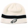 White Single Striped Beanies