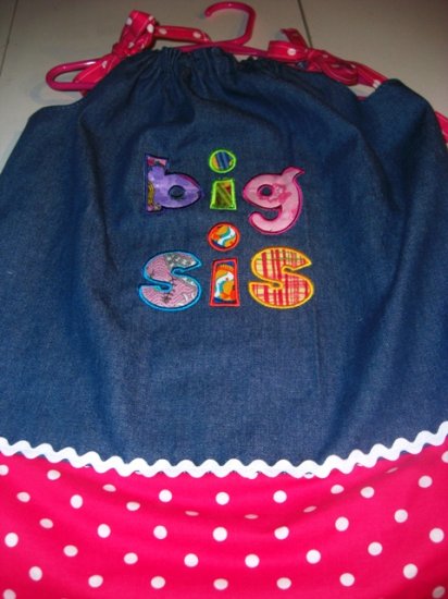 PILLOWCASE DRESS BIG SIS 0 to 4 and bigger