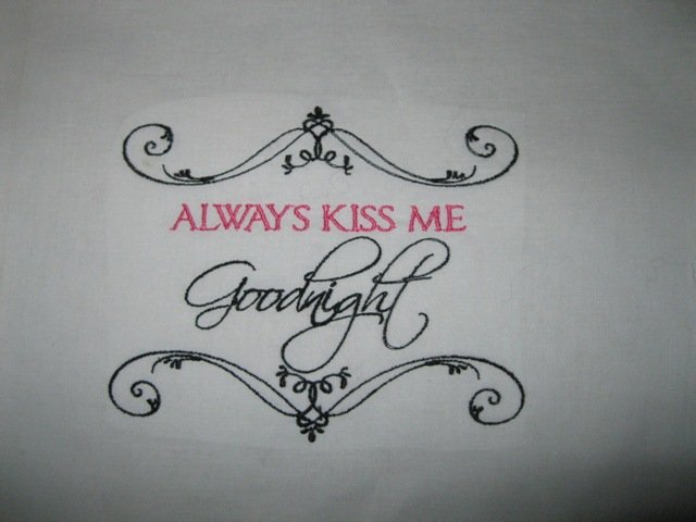 Always Kiss me Goodnight Kids/Travel pillowcase