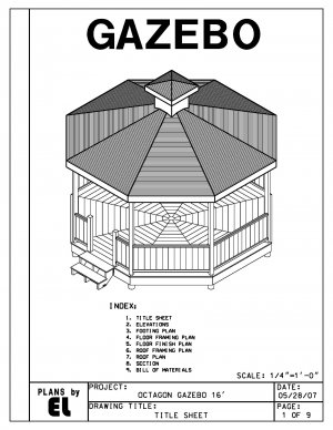 Free Octagon Gazebo Building Plans