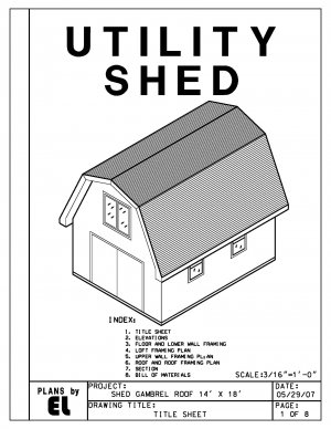 Gambrel Roof Shed Plans