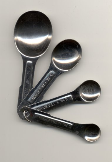 4-piece measuring spoons set